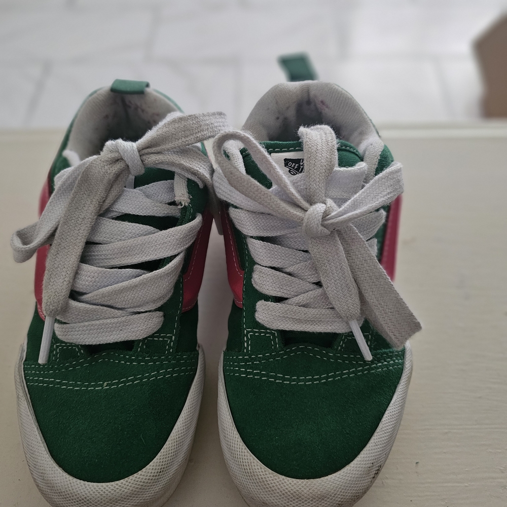 Vans Kids Sneakers in Green and Pink